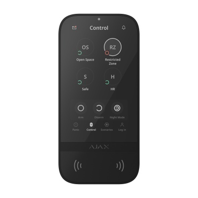 Ajax KeyPad TouchScreen, Black (8EU) ASP (58454)